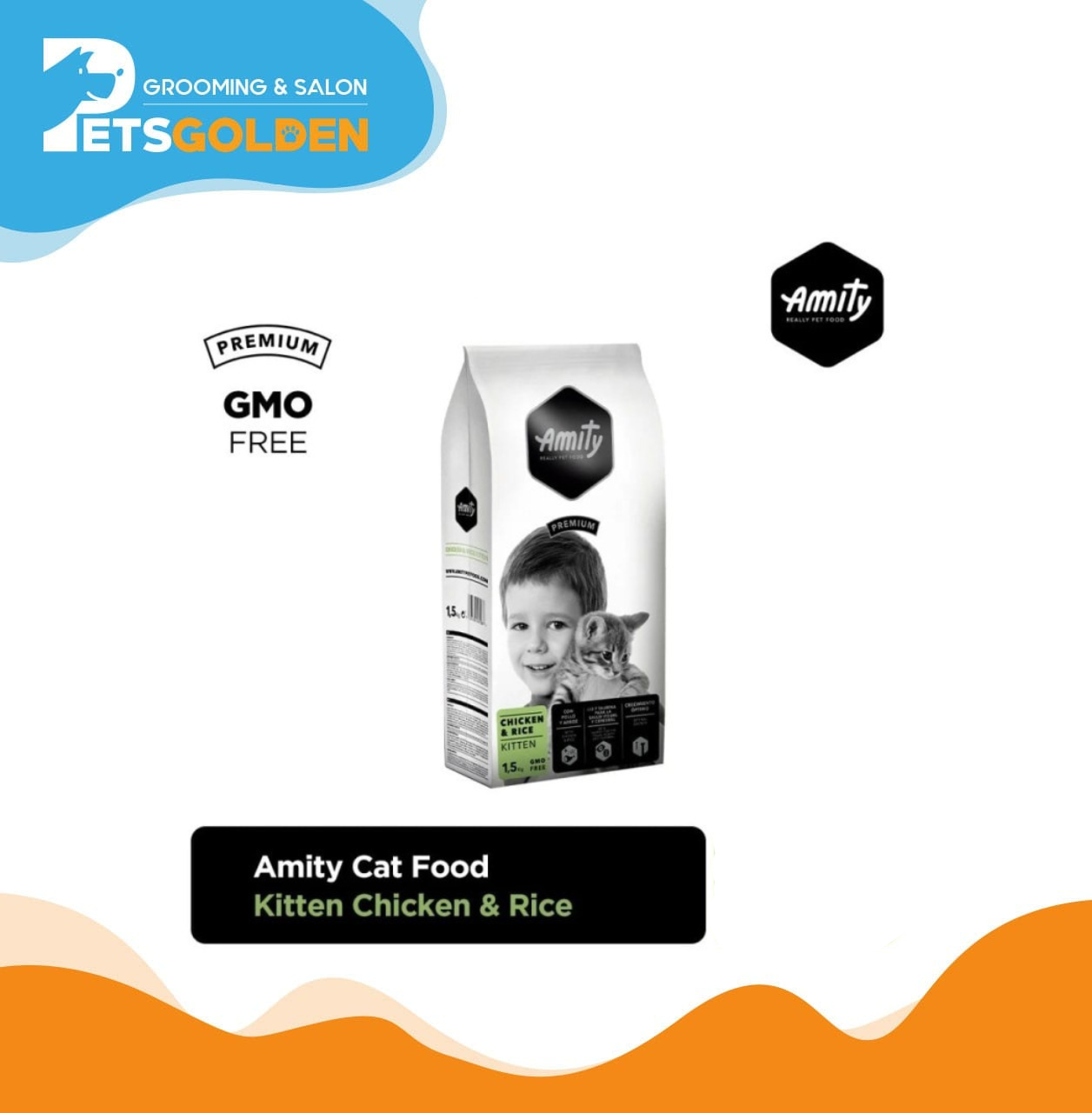 Amity Cat Premium Chicken & Rice 1.5 Kg