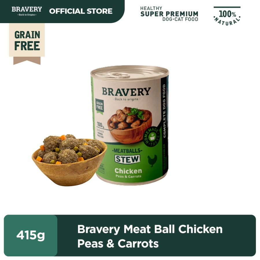 Bravery Dog Wet Food Meatballs 415 Gr