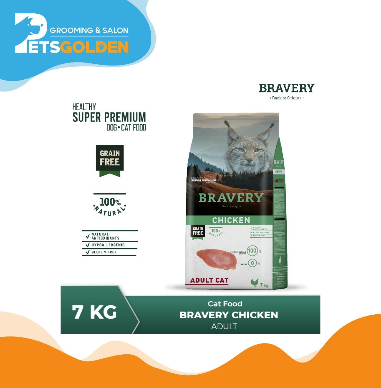Bravery Cat Adult Chicken 7 Kg