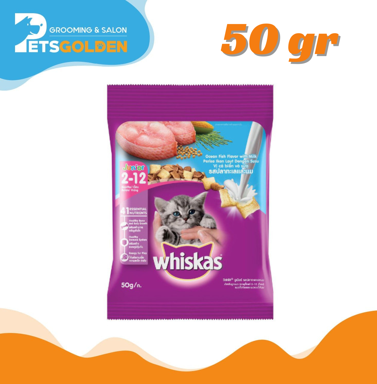 Whiskas Junior Ocean Fish 50 Gram