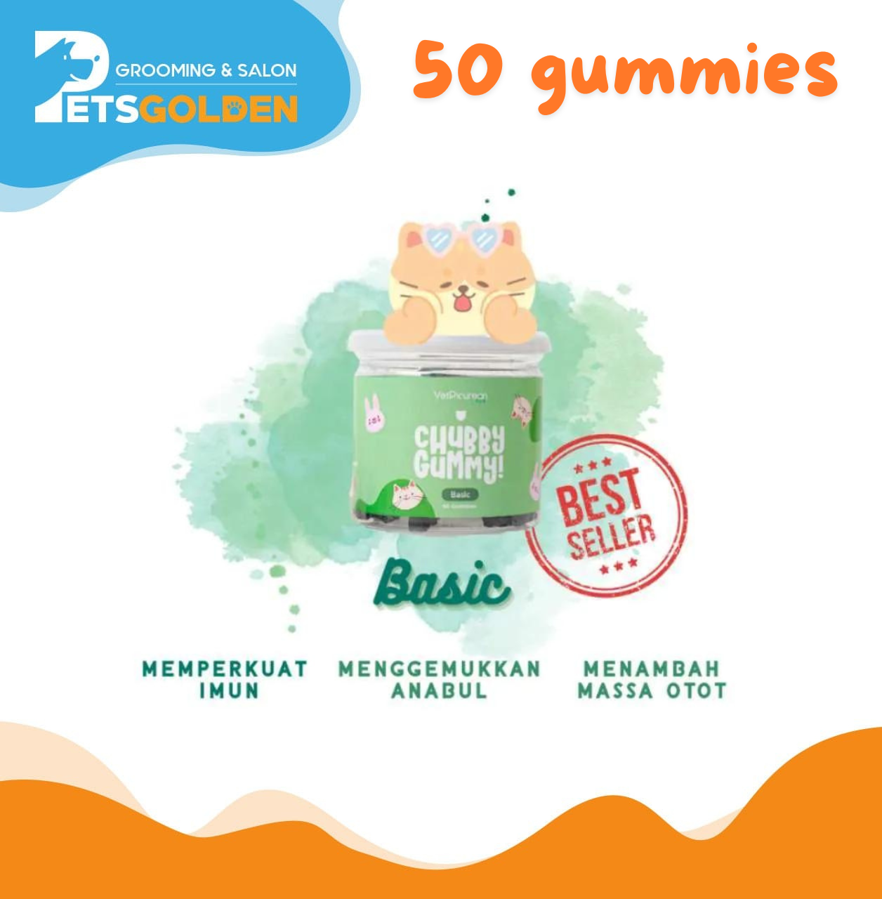 Vetpicurean Chubby Gummy Basic 50 Gummies