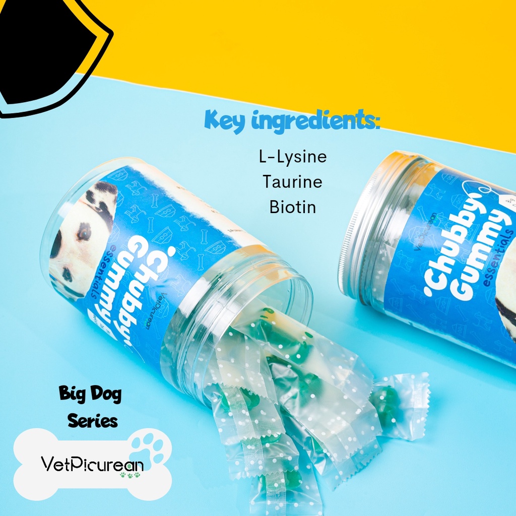 Vetpicurean Chubby Gummy Essentials Big Dog 18 Gummies