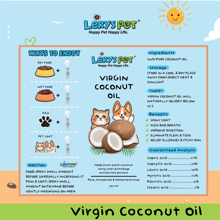 Lerys Pets Virgin Coconut Oil 100 Ml
