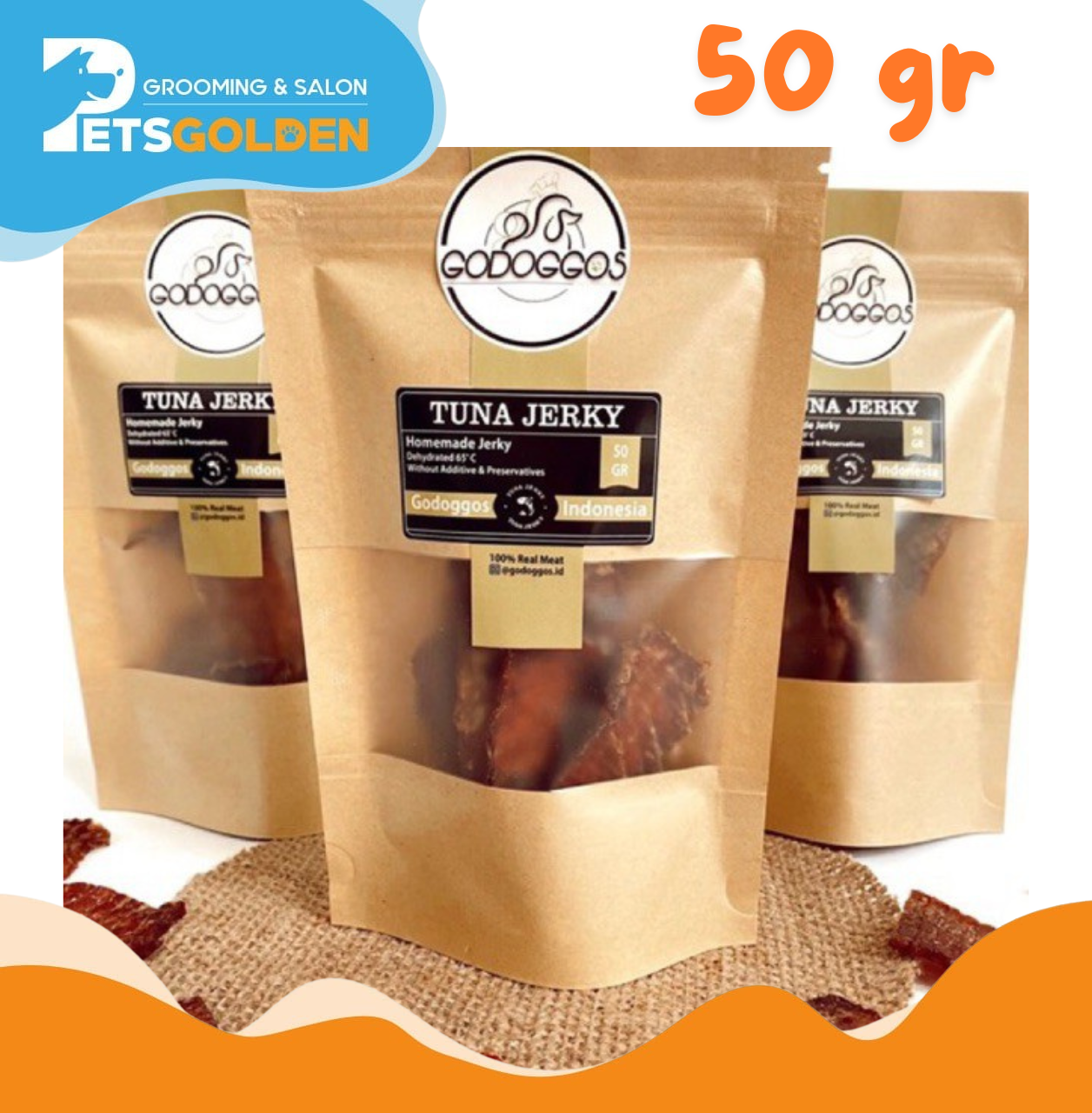 Godoggos Tuna Jerky 50 Gram