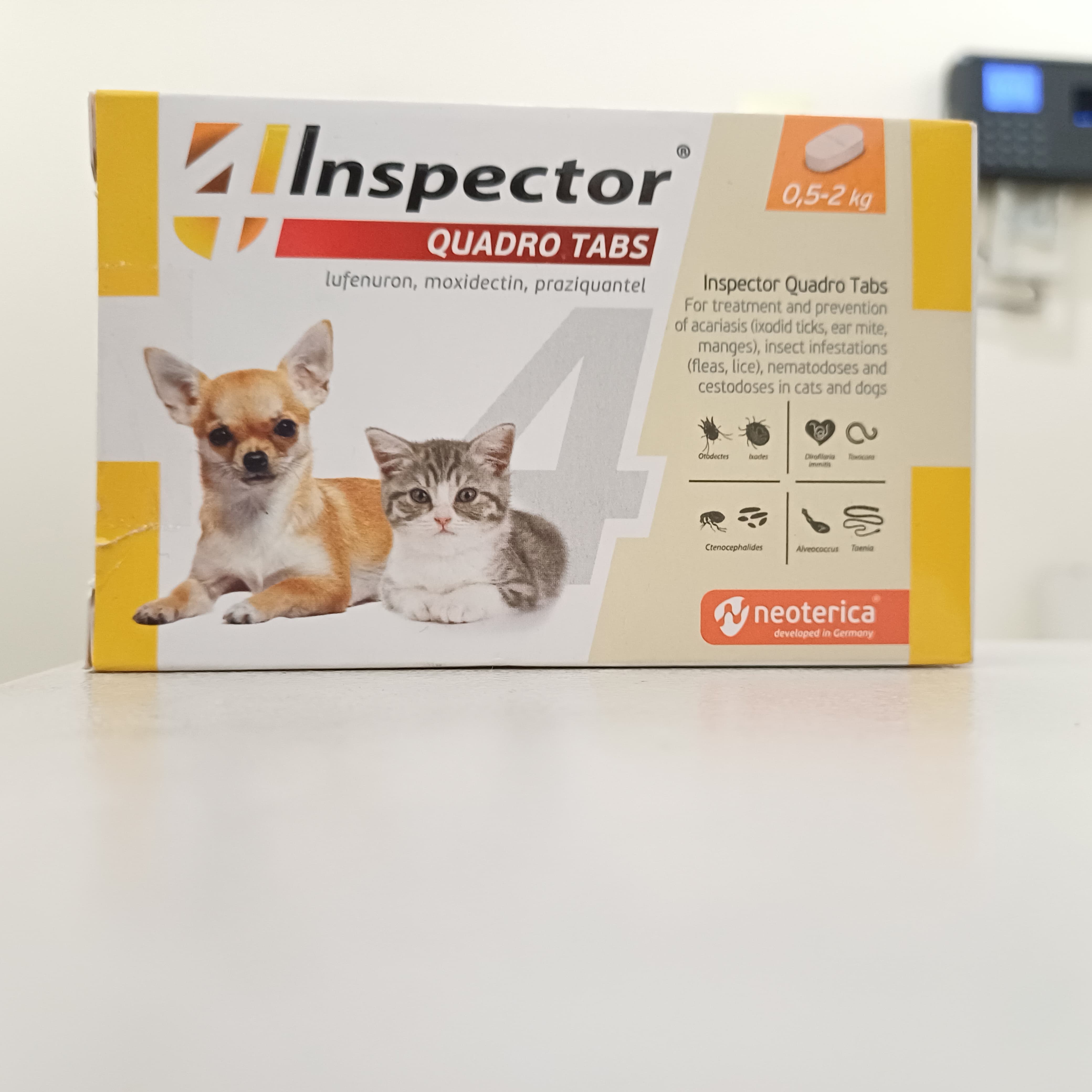 Inspector Quadro Tabs For Cats & Dogs 0.5 - 2 Kg 1 Box