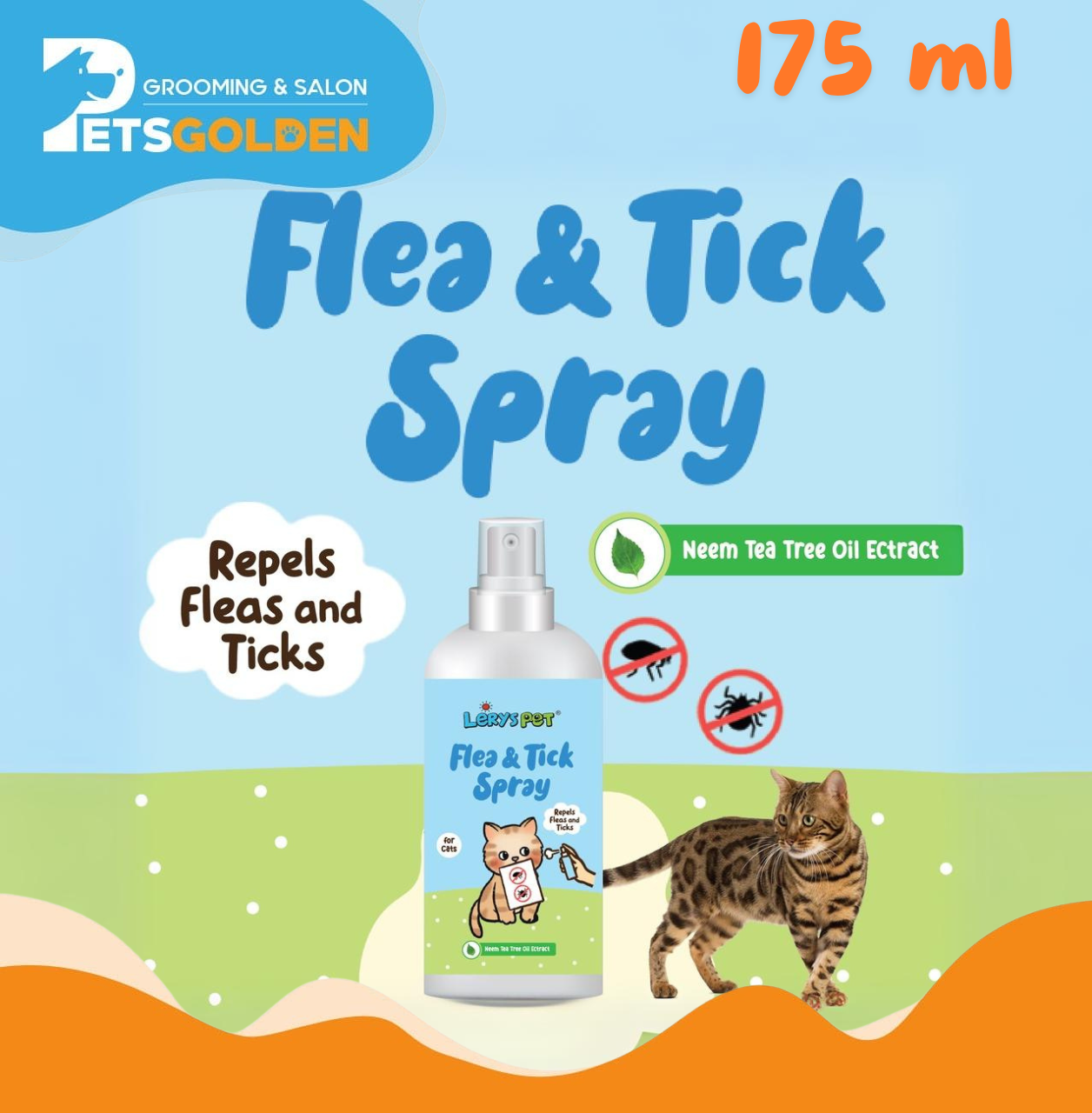 Lerys Pets Flea & Tick Spray Cat