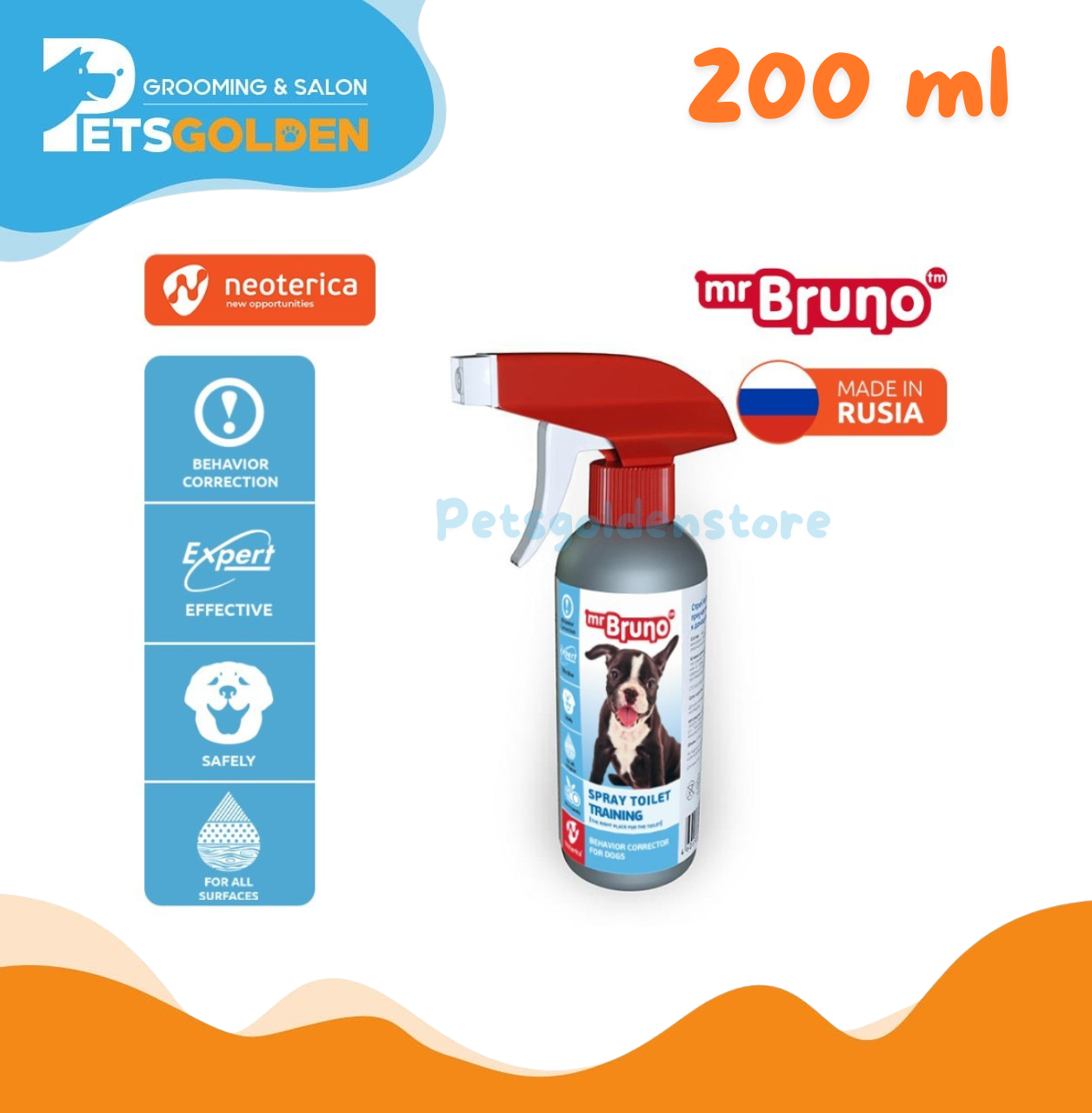 Mr Bruno Spray Toilet Training For Dogs 200 Ml