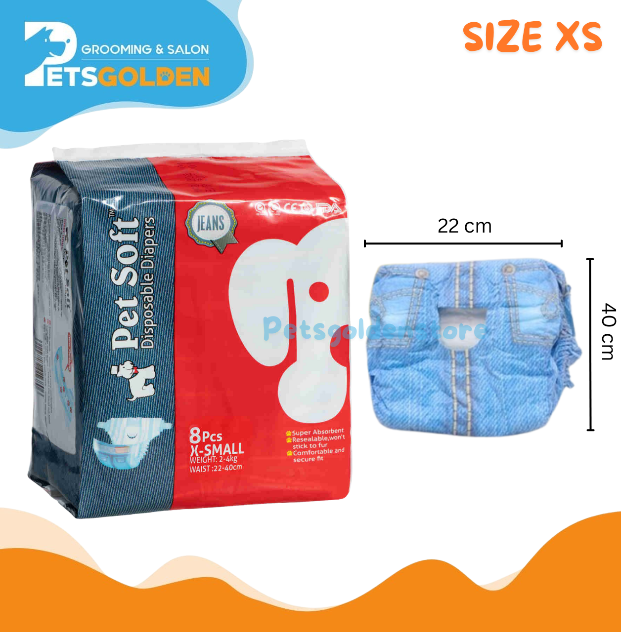 Pampers Jeans X-small 8 Pcs