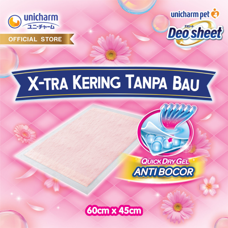 Unicharm Deo Sheet Underpad 60x44 Pink
