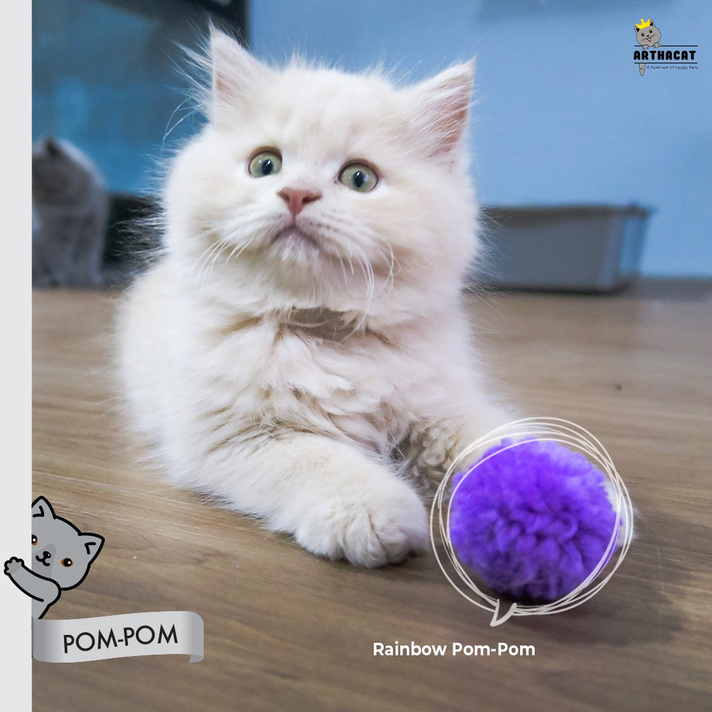 Arthacat Pet's Toy Pom Pom Isi 4