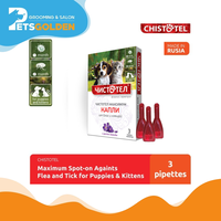 Chistotel Maximum Drops Against Ticks & Flea For Puppies & Kitten 1 Box